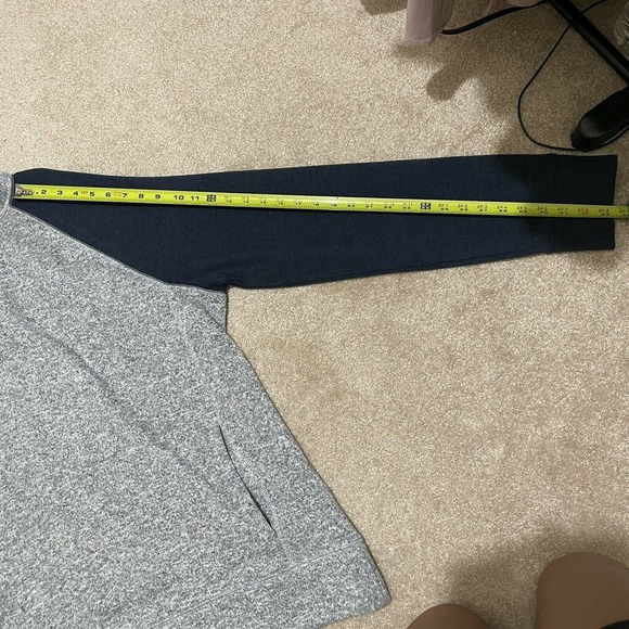 Sonoma Mockneck Colorblock Sweater Fleece Blue Gray Men's XXL 1/4 Snap P… - Picture 8 of 8